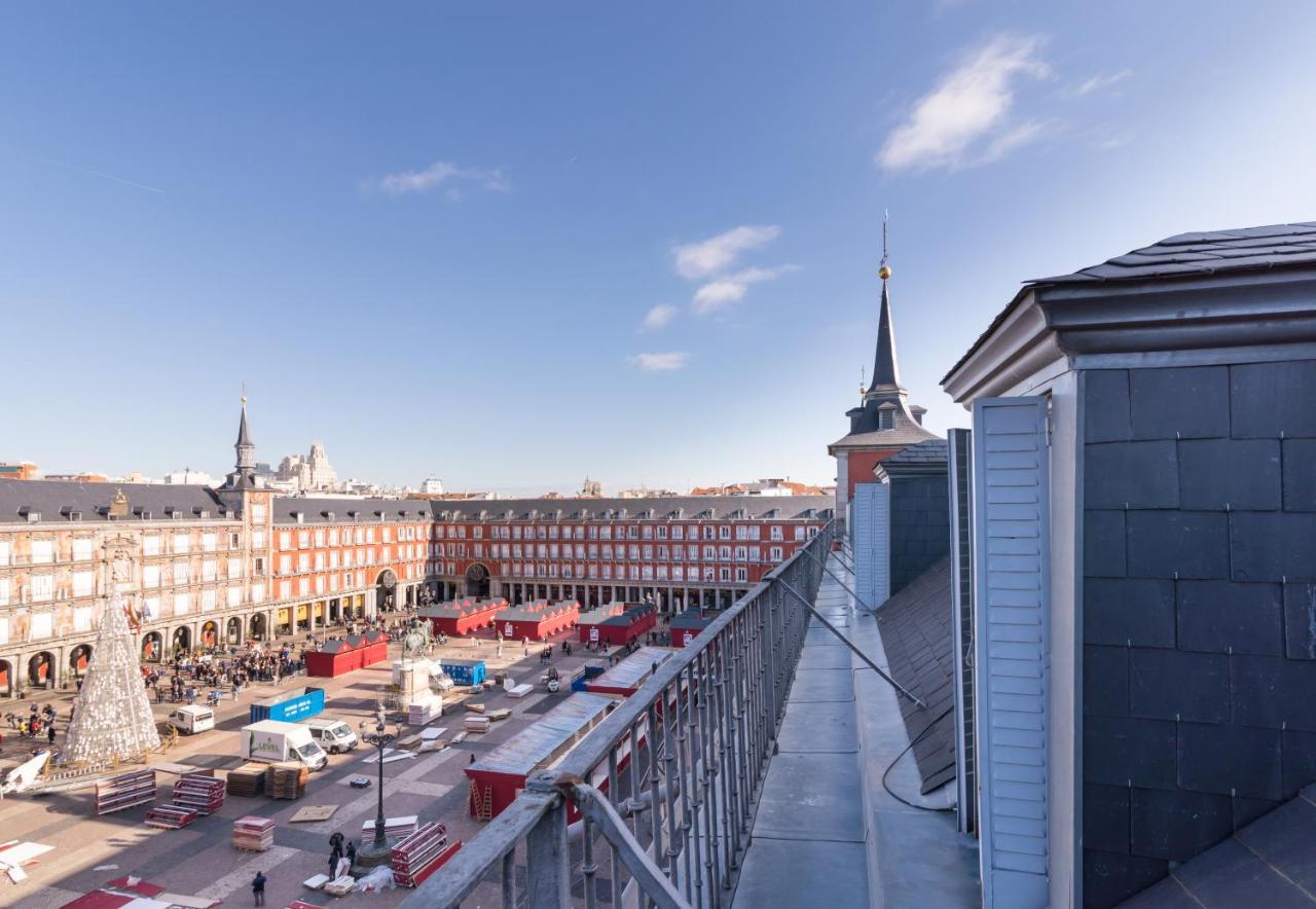 Historic Penthouse Plaza Mayor In Madrid Eksteriør billede